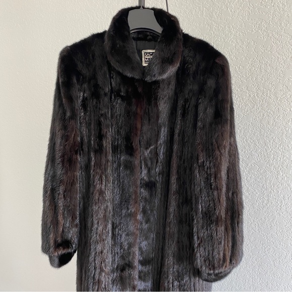 Saga brown Mink coat - Picture 1 of 16